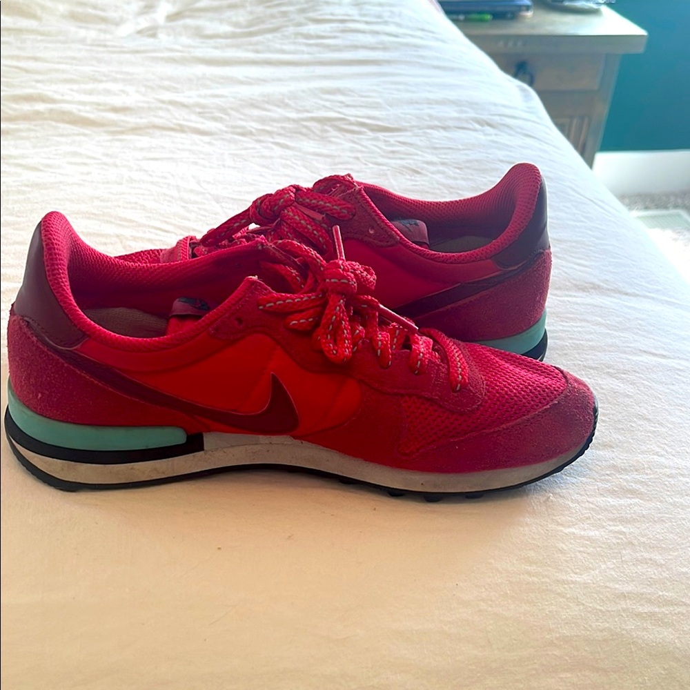 Nike Red and Black Athletic Sneakers